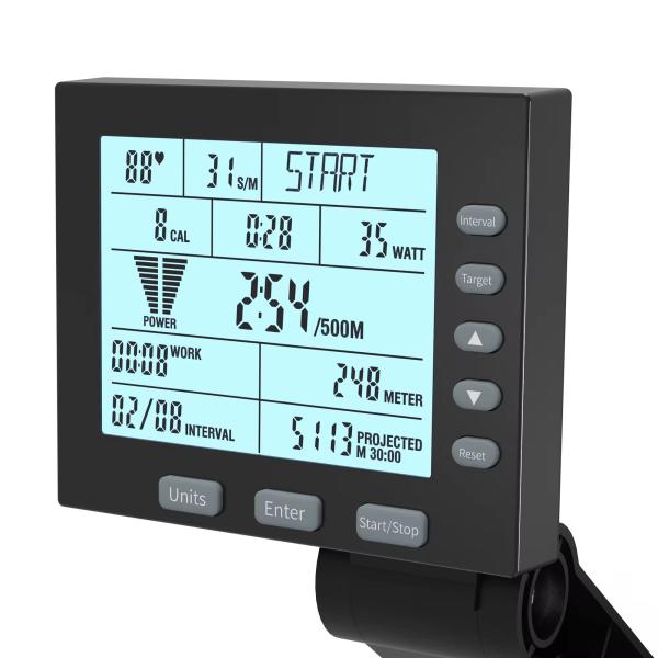 LifeFit-Air Rower Machine | 10-Level Resistance, LCD Monitor
