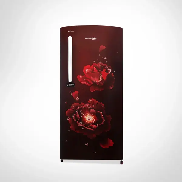 Voltas-Beko 185 L, 5 Star, Single Door DC Refrigerator (Fairy Flower Wine)