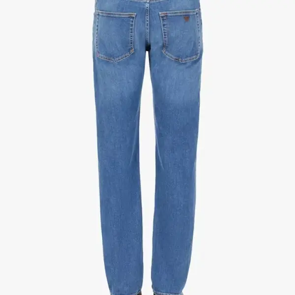 EMPORIO ARMANI-Full Length Jeans with Logo Detailing