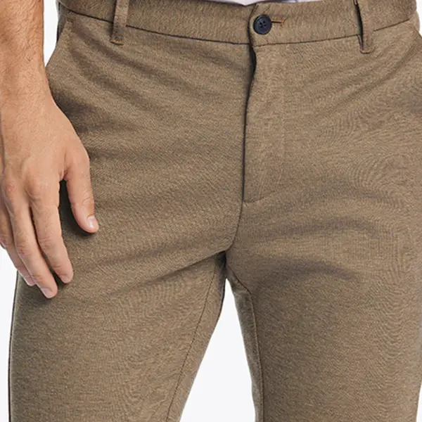 Lindbergh -Men Beige Slim Fit Solid Trouser