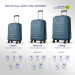 Safari-Crescent 8 Wheels Set of 3 (Cabin + Medium + Large) Trolley Bags
