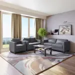 Godrej-Quad 6-Seater Leatherette Sofa Set (3+2+1)