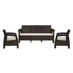 Nilkamal-Goa Sofa Set with Cushion (3+1+1 Seater)