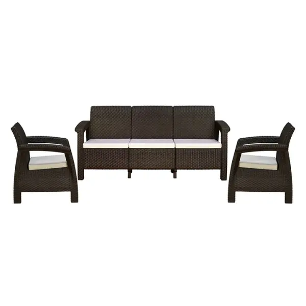 Nilkamal-Goa Sofa Set with Cushion (3+1+1 Seater)