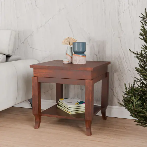 Nilkamal-Alma End Table (Mahogany)