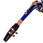 Kadence-Blue Gold Alto Saxophone with complete Kit- Case, Polishing Cloth, Cleaning Rod and Gloves