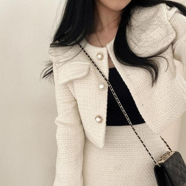 Alamode-Gemma Tweed 2 Pc Set