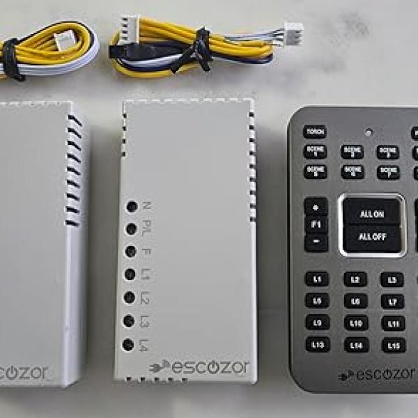 Escozor- Smart Remote Control System for 8 Lights and 2 Fan with Speed Regulation with 8 Scene Control